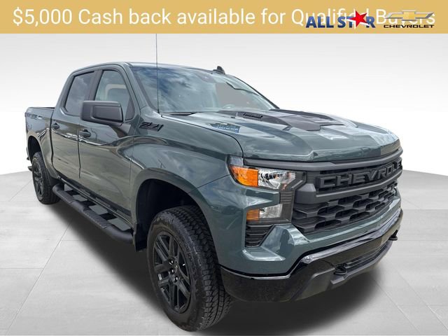 New 2026 Chevrolet Silverado 1500 Custom Trail Boss w/ Turbomax Blackout Package image 1