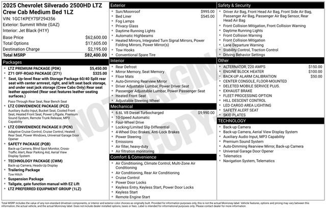 Used 2025 Chevrolet Silverado 2500 LTZ w/ LTZ Premium Package AWD/4WD image 38
