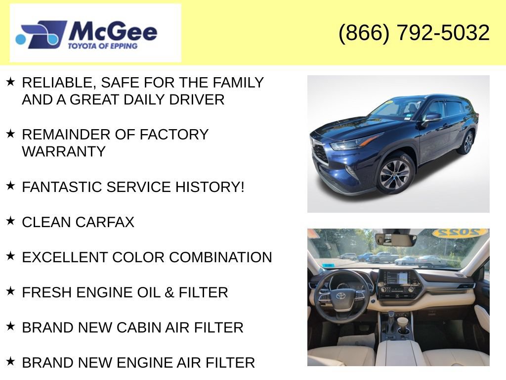 Used 2022 Toyota Highlander XLE AWD/4WD image 4