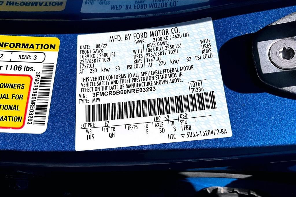 Used 2022 Ford Bronco Sport Big Bend w/ Convenience Package AWD/4WD image 44