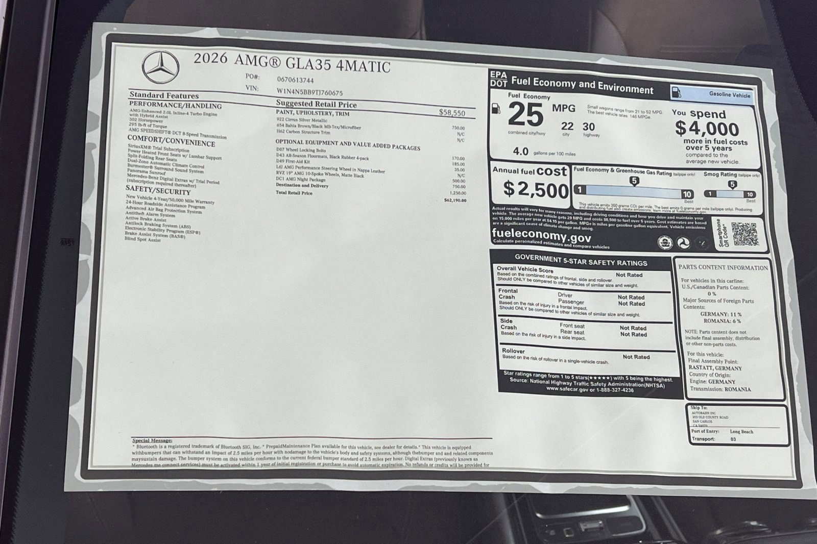 New 2026 Mercedes-Benz GLA 35 AMG 4MATIC image 29