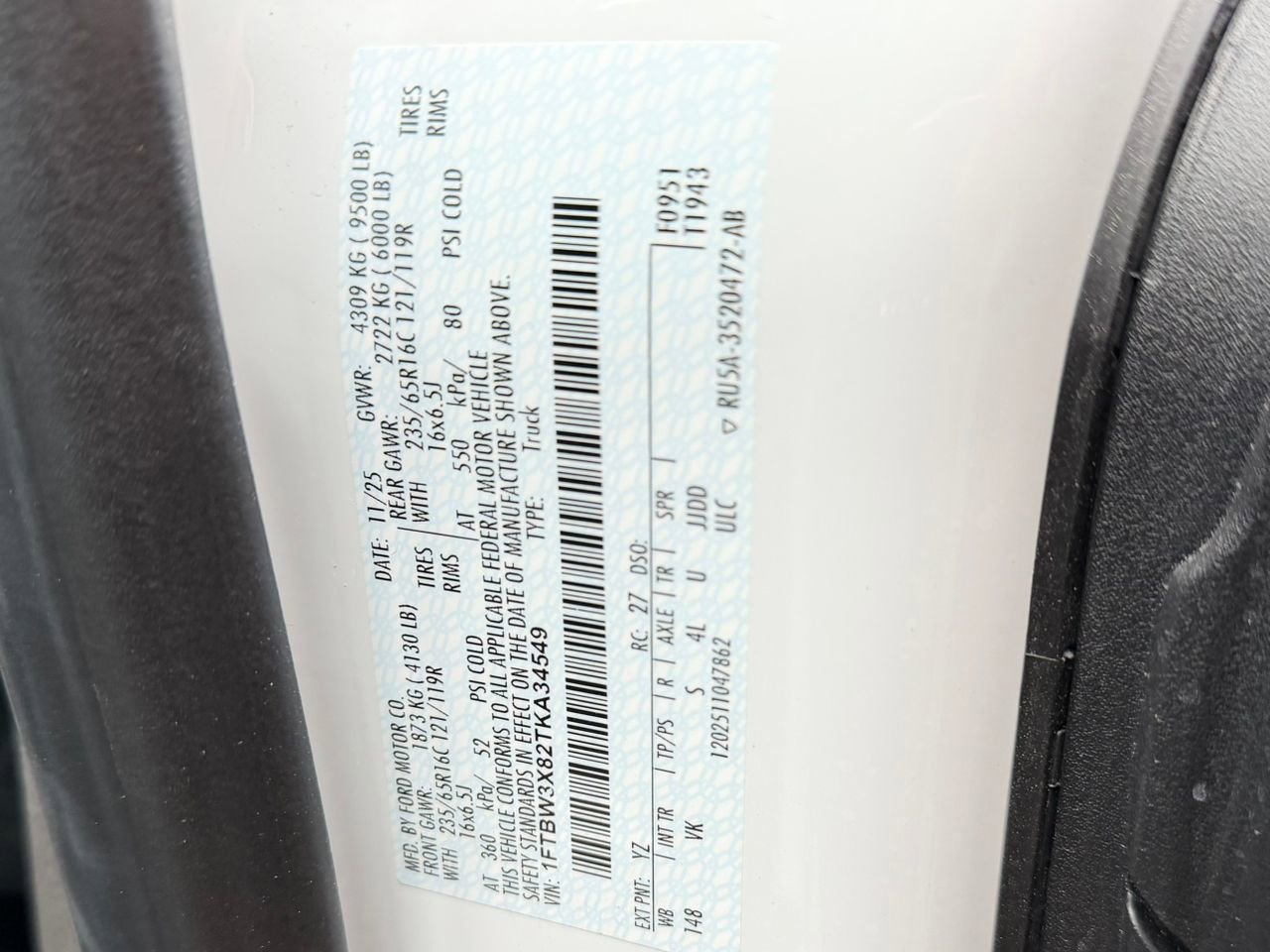 New 2026 Ford Transit 350 148 High Roof Extended w/ Load Area Protection Package image 35