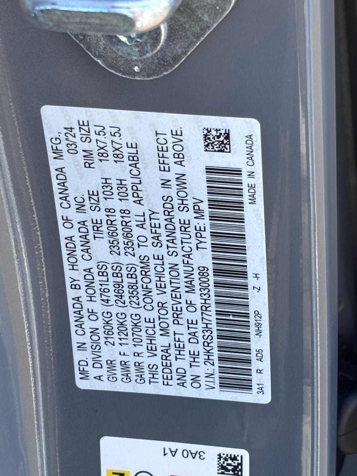 Certified 2024 Honda CR-V EX-L image 36