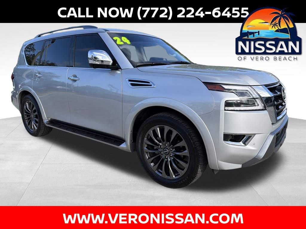 Certified 2024 Nissan Armada Platinum w/ Captain's Chairs Package image 1