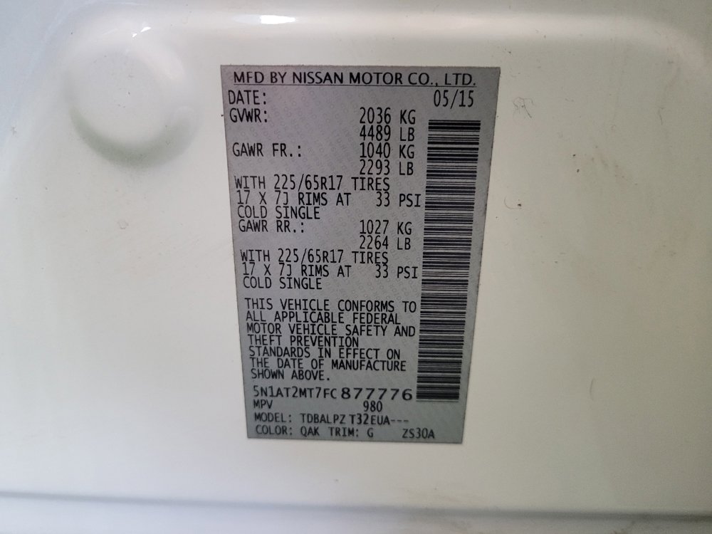 Used 2015 Nissan Rogue S image 33