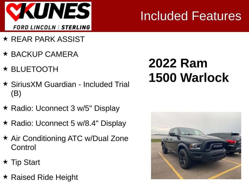 Used 2022 RAM 1500 Classic Warlock w/ Electronics Group image 2