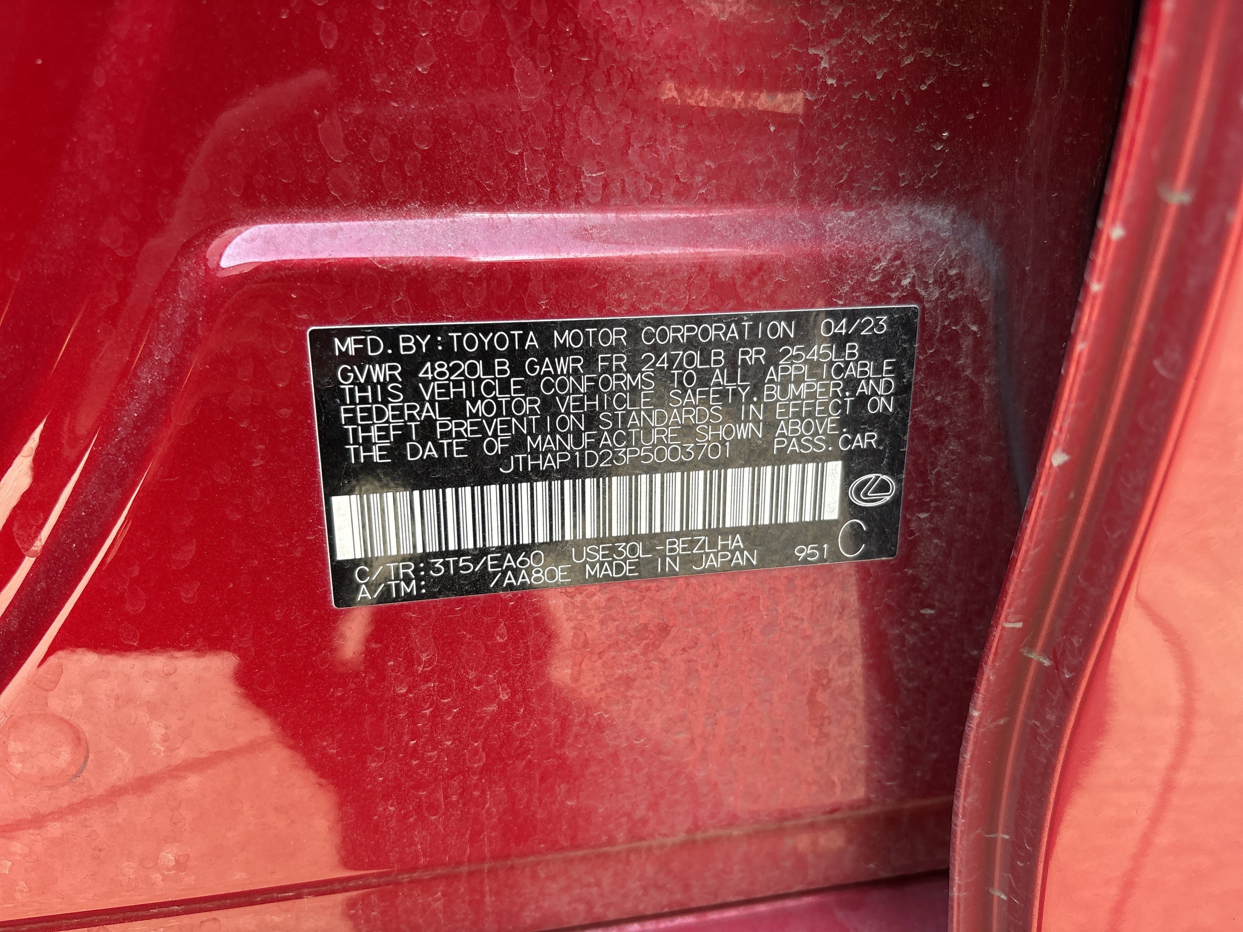 Used 2023 Lexus IS 500 w/ Accessory Package 2 image 35