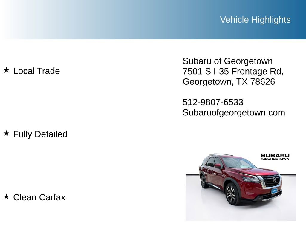 Used 2023 Nissan Pathfinder Platinum w/ Cargo Package AWD/4WD image 10