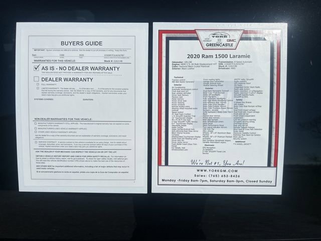 Used 2020 RAM 1500 Laramie w/ Sport Appearance Package image 13