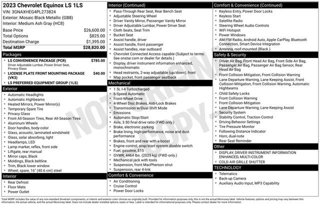 Certified 2023 Chevrolet Equinox LS w/ LS Convenience Package image 27