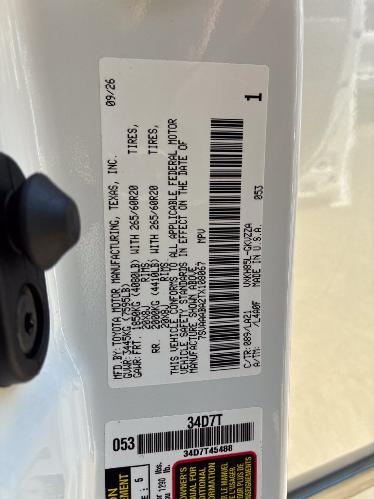 New 2026 Toyota Sequoia Platinum AWD/4WD image 37