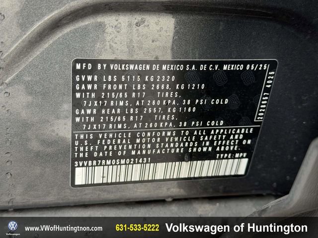 Certified 2025 Volkswagen Tiguan S image 17