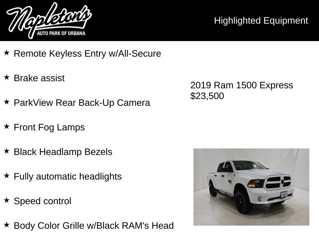 Used 2019 RAM 1500 Express w/ Express Value Package AWD/4WD image 16