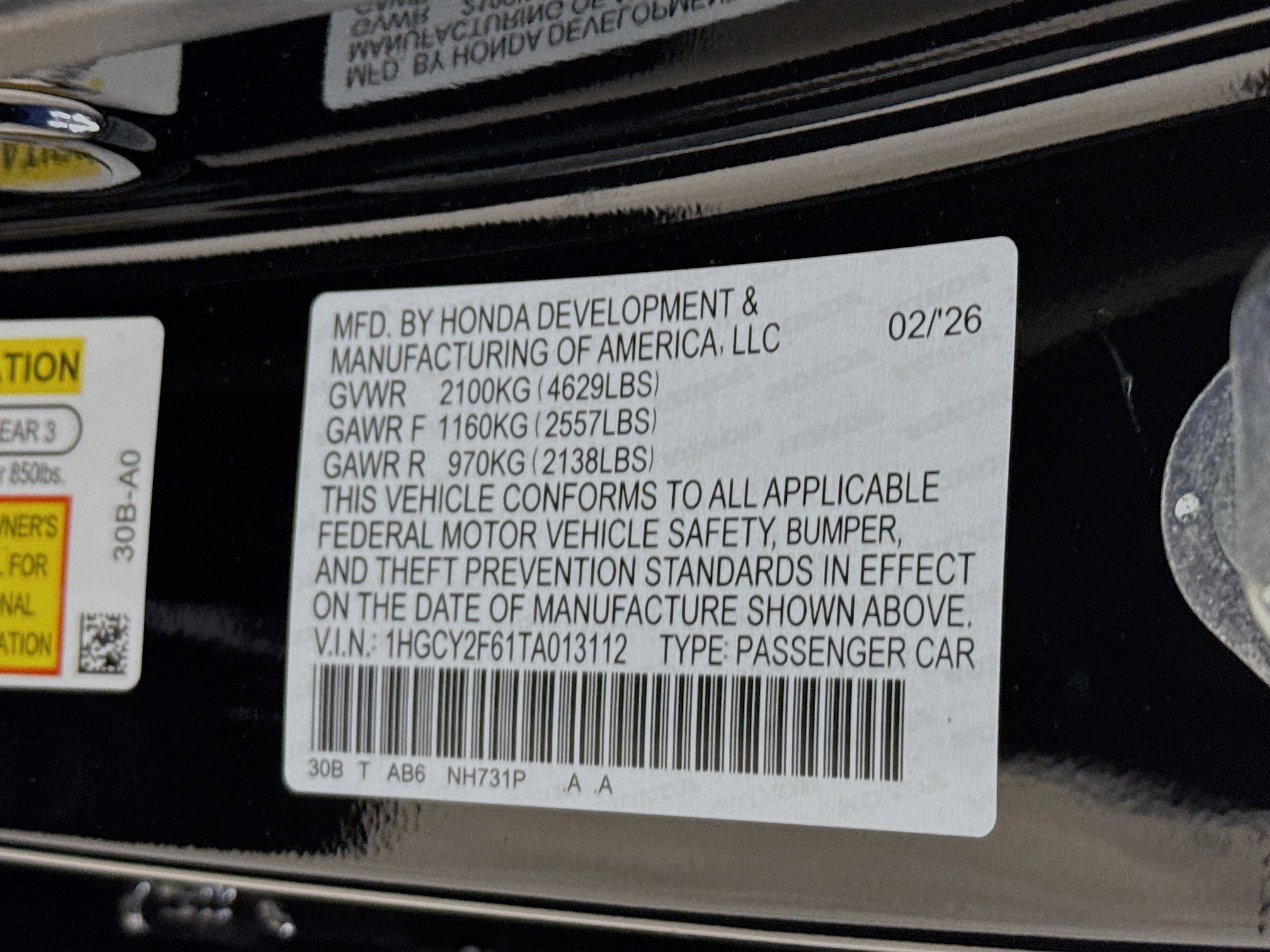 New 2026 Honda Accord EX-L image 37