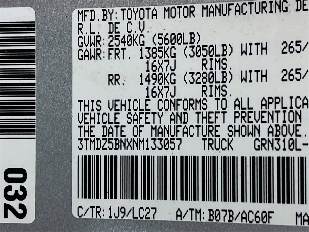 Certified 2022 Toyota Tacoma TRD Off-Road image 27