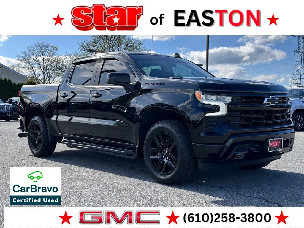Certified 2023 Chevrolet Silverado 1500 RST w/ LPO, Dark Essentials Package AWD/4WD 360° Tour