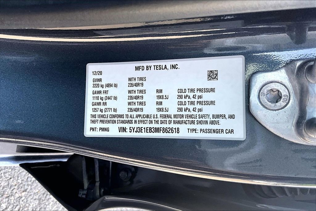 Used 2021 Tesla Model 3 Long Range AWD/4WD image 30