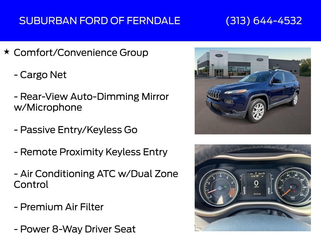 Used 2015 Jeep Cherokee Latitude w/ Comfort/Convenience Group AWD/4WD image 17