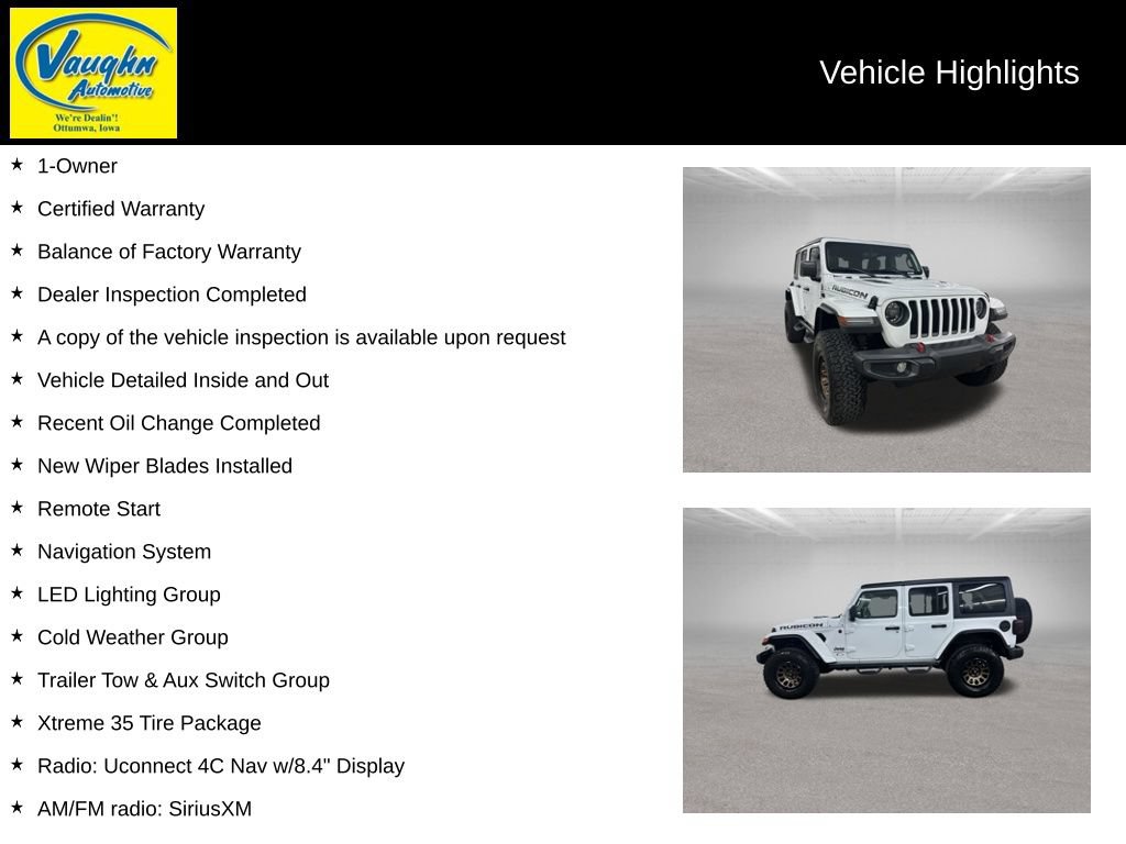 Used 2023 Jeep Wrangler Unlimited Rubicon w/ Xtreme 35 Tire Package AWD/4WD image 2