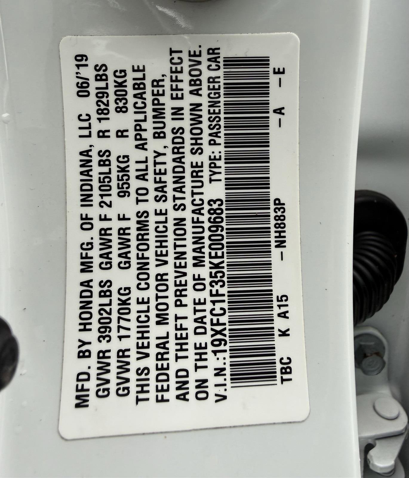 Used 2019 Honda Civic EX image 39