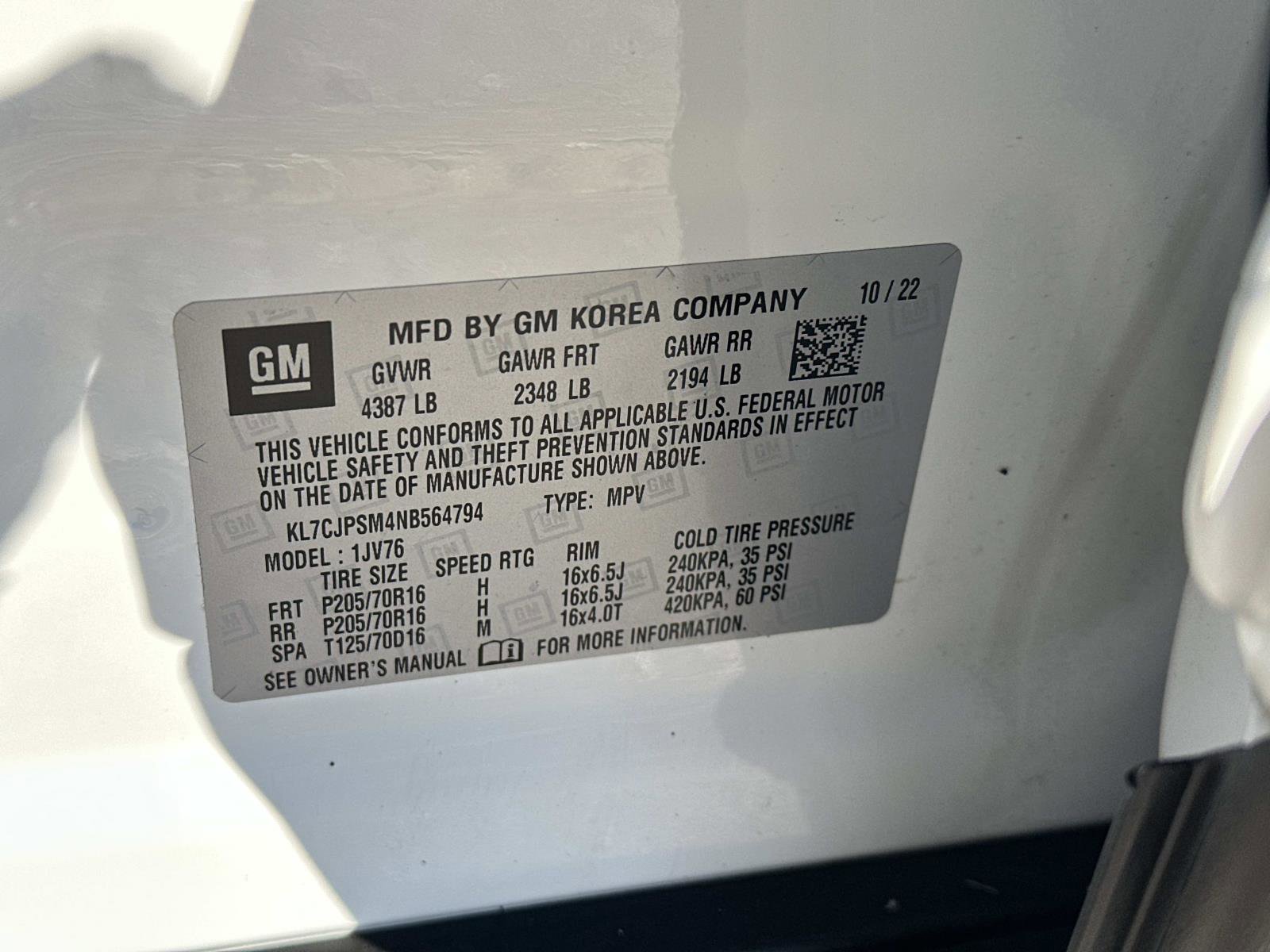 Certified 2022 Chevrolet Trax LT w/ LT Convenience Package image 17