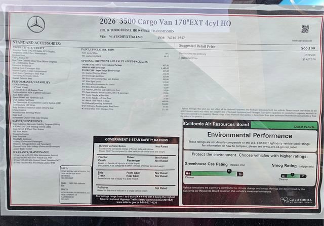 New 2026 Mercedes-Benz Sprinter 3500 image 24