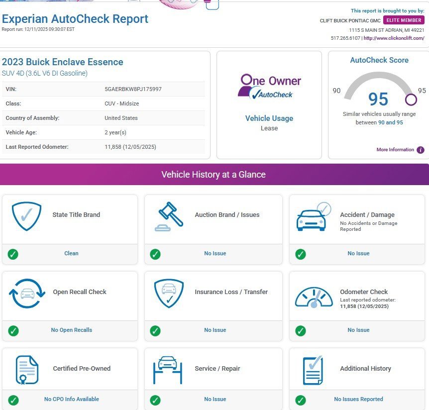 Used 2023 Buick Enclave Essence w/ LPO, Floor Liner Package image 3