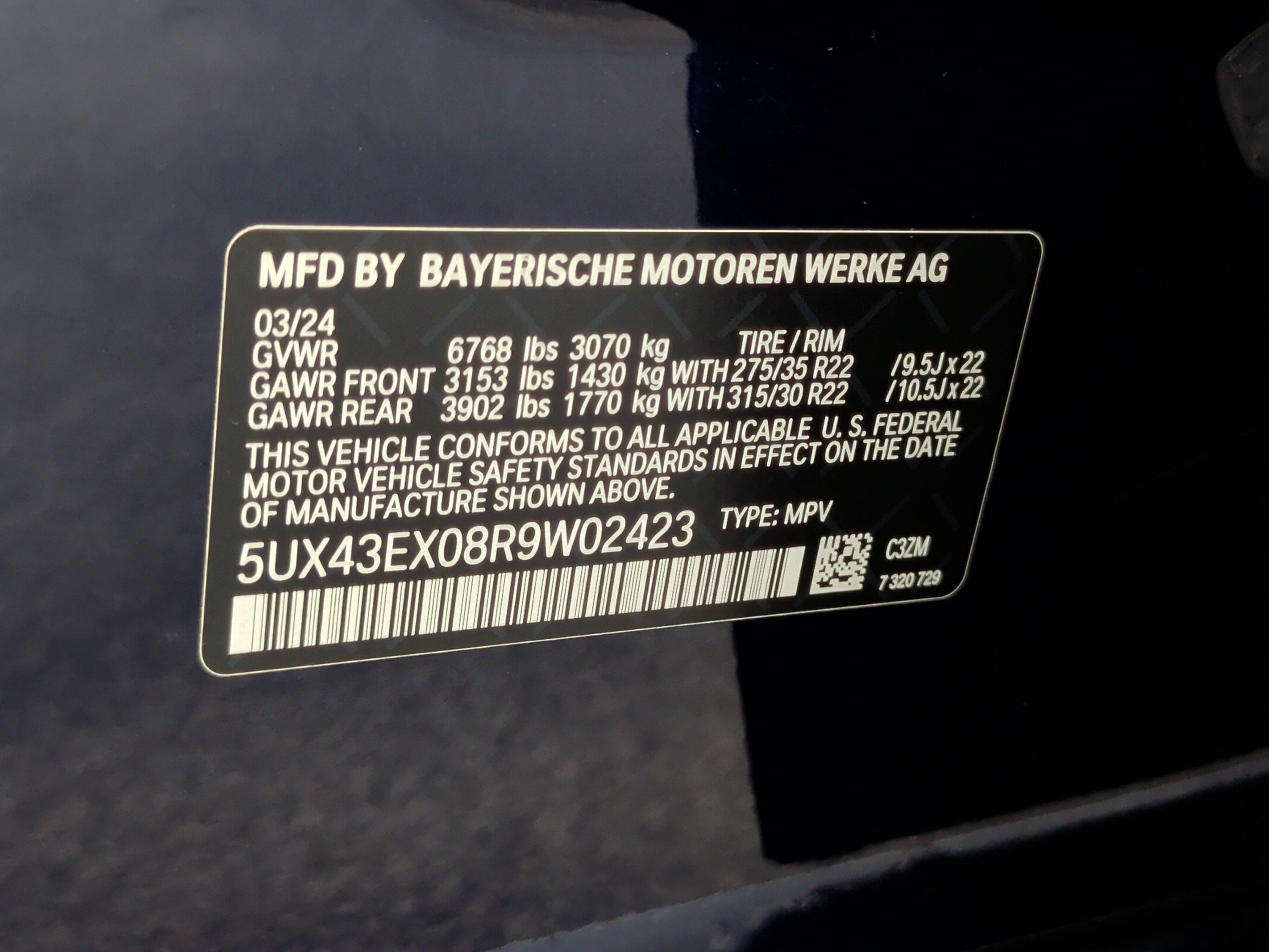 Certified 2024 BMW X6 M60i AWD/4WD image 43