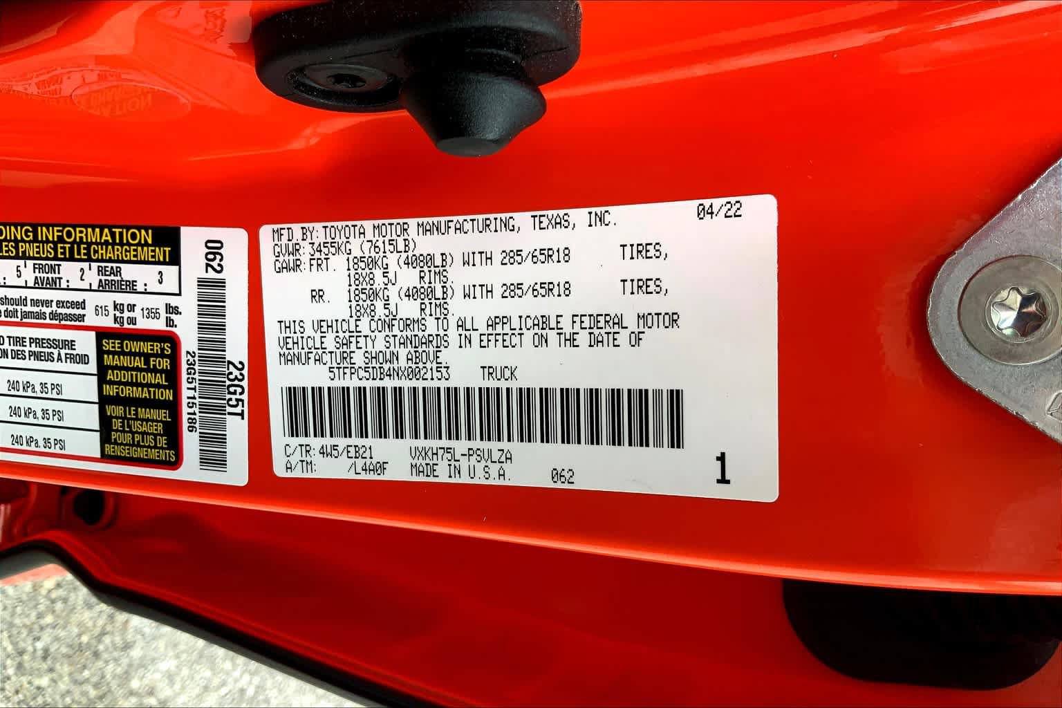 Used 2022 Toyota Tundra TRD Pro AWD/4WD image 36