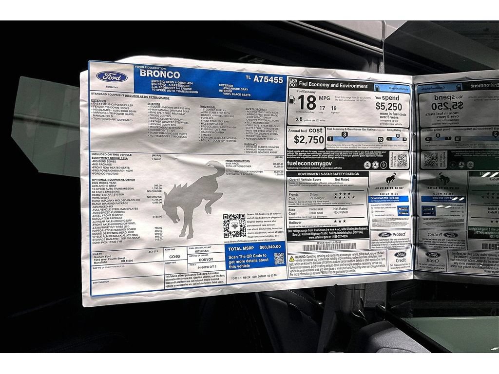 New 2026 Ford Bronco Big Bend w/ Black Diamond Package AWD/4WD image 17