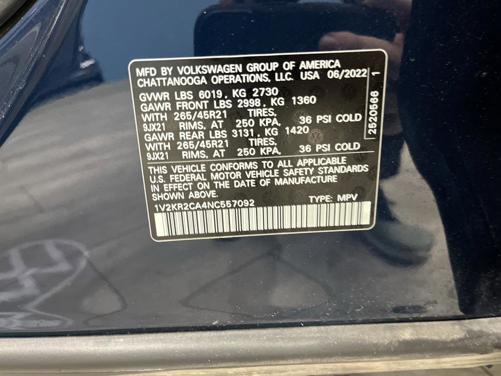 Used 2022 Volkswagen Atlas SE w/ Panoramic Sunroof Package image 38