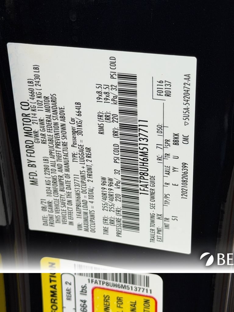 Used 2021 Ford Mustang Premium w/ Equipment Group 201A RWD image 33