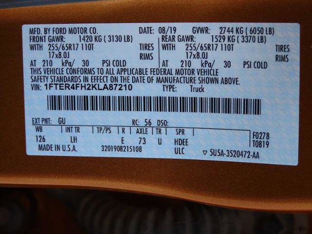 Certified 2019 Ford Ranger XL w/ Equipment Group 101A Mid image 35