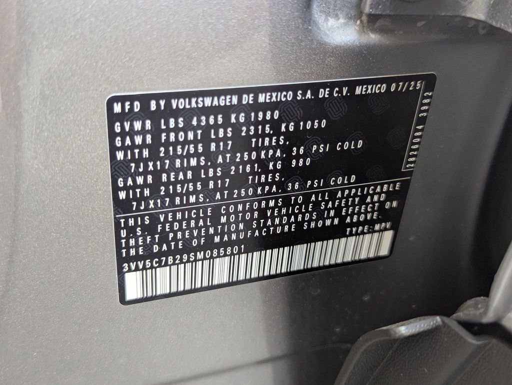 New 2025 Volkswagen Taos S FWD image 23