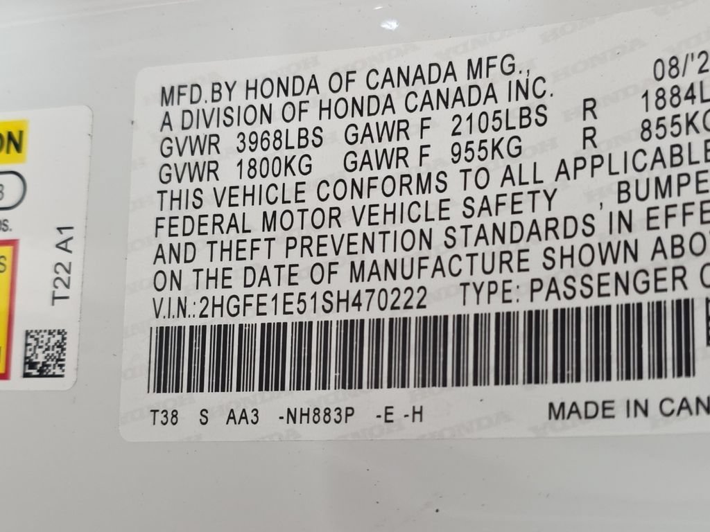 Certified 2025 Honda Civic Si image 10