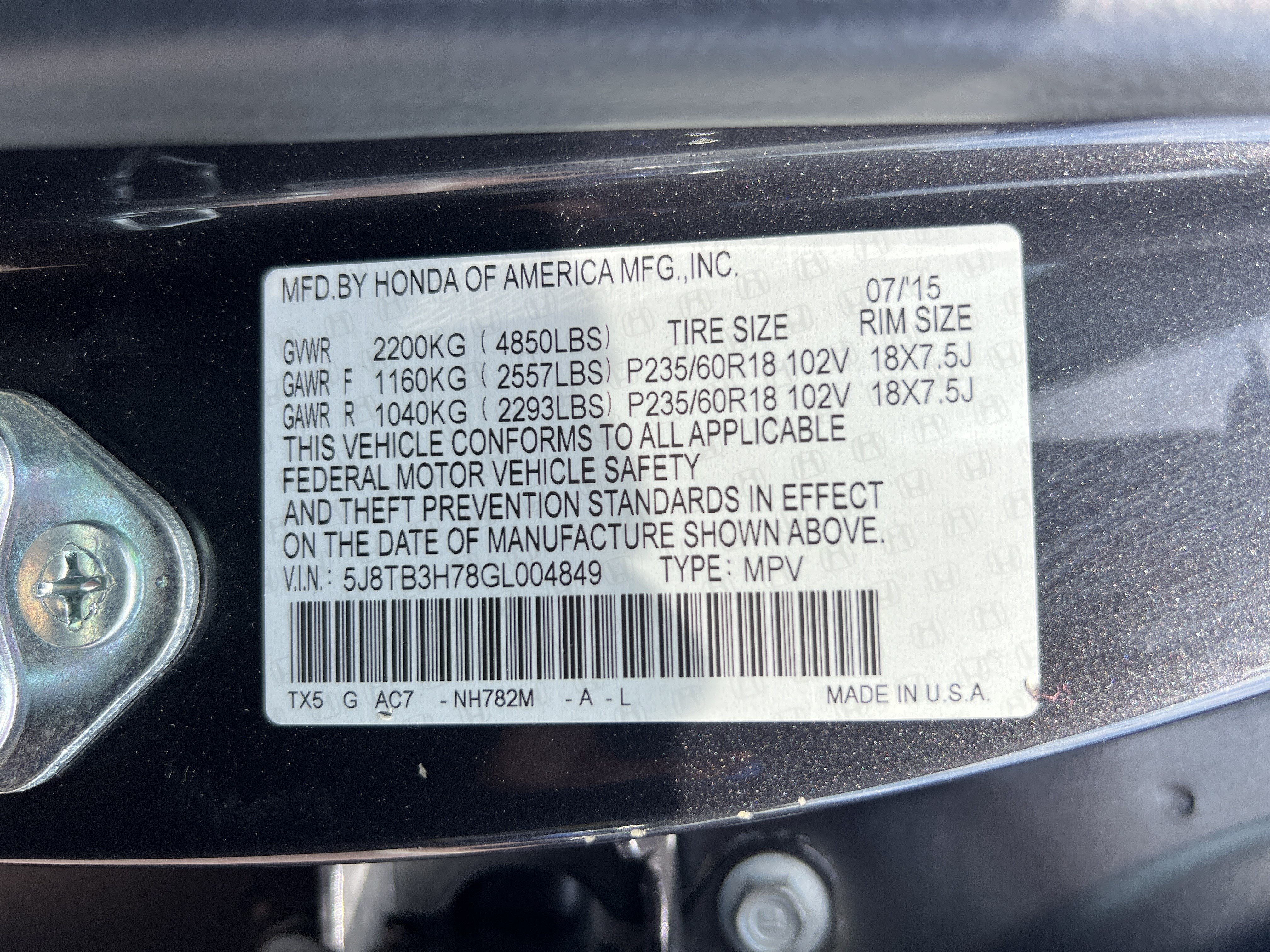 Used 2016 Acura RDX w/ Advance Package FWD image 34