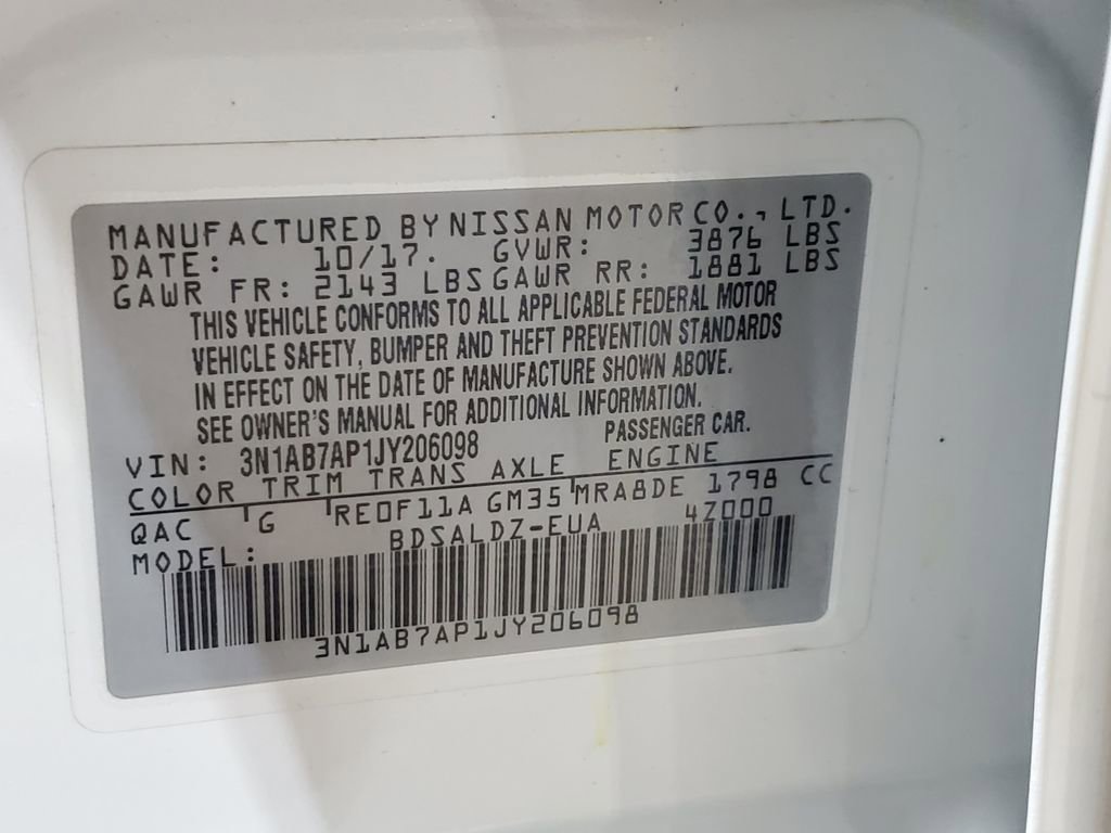 Used 2018 Nissan Sentra SV FWD image 36
