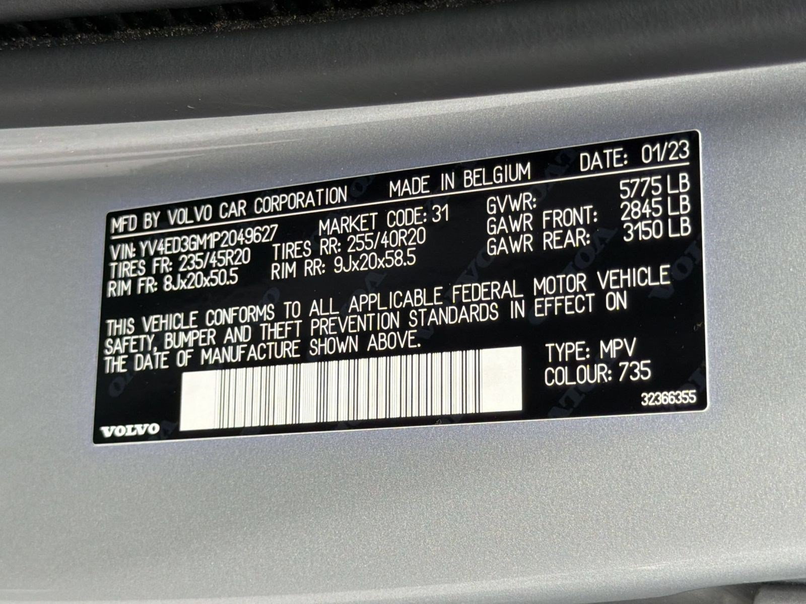 Certified 2023 Volvo C40 P8 Recharge Ultimate AWD/4WD image 25