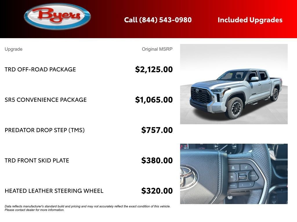 New 2026 Toyota Tundra SR5 w/ TRD Off-Road Package AWD/4WD image 5