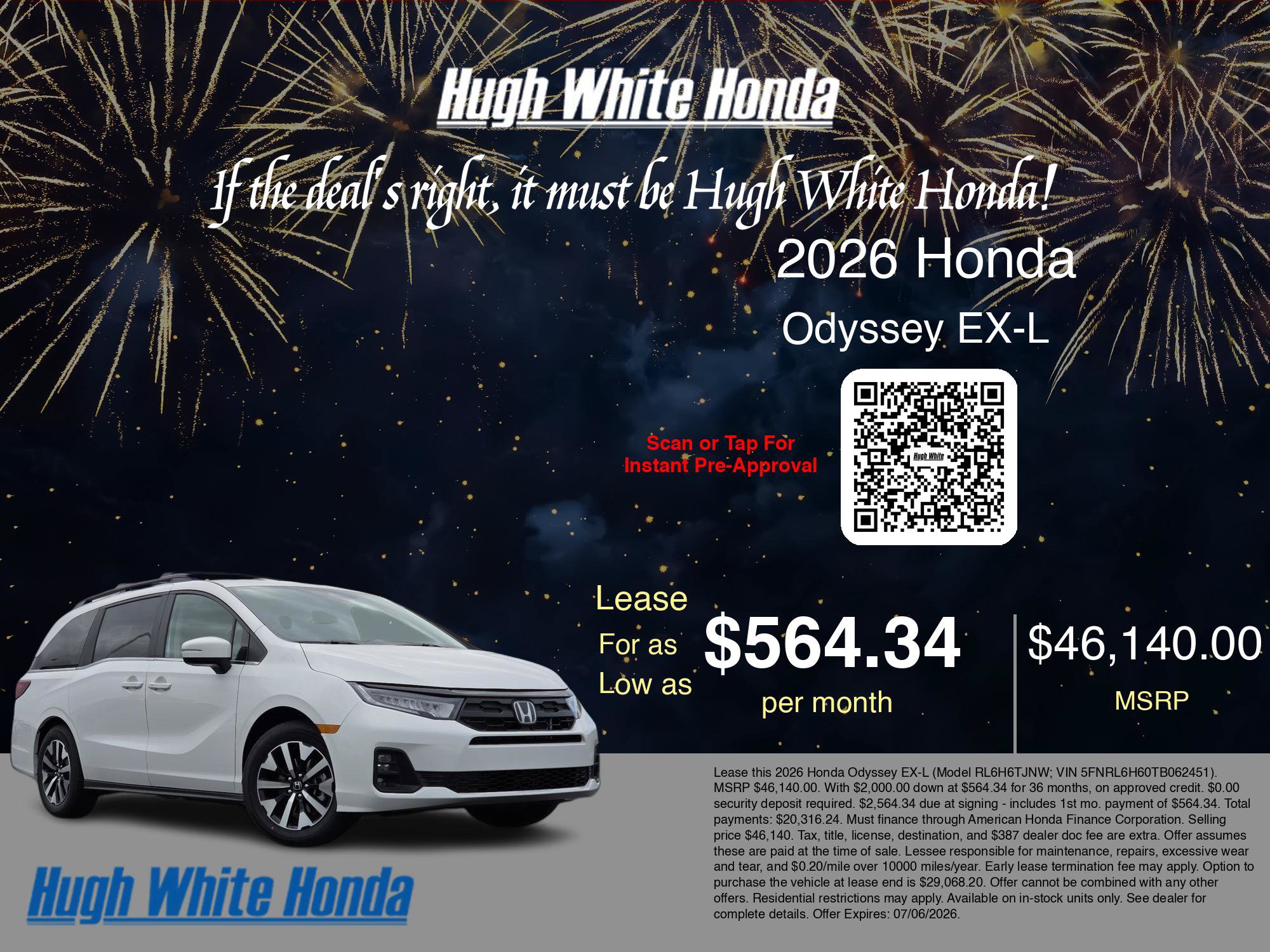 New 2026 Honda Odyssey EX-L image 3