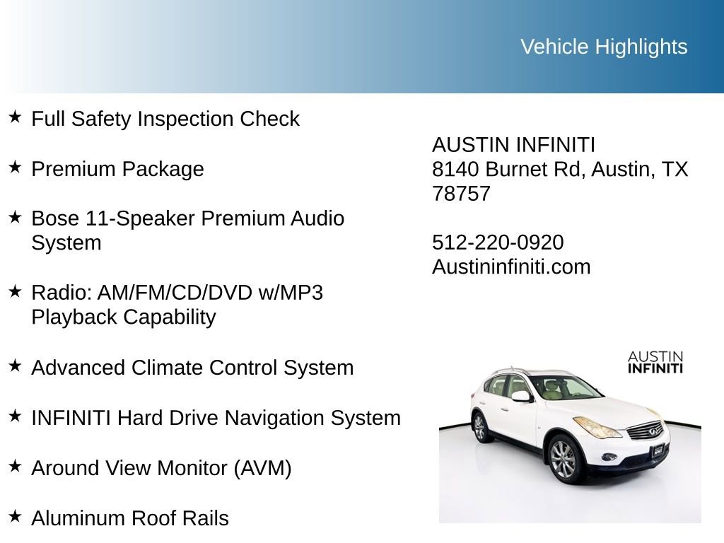 Used 2014 INFINITI QX50 Journey w/ Premium Package RWD image 10