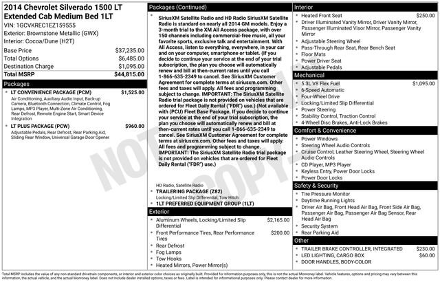 Used 2014 Chevrolet Silverado 1500 LT w/ LT Convenience Package image 7