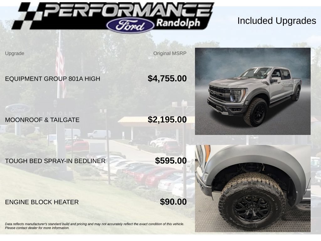 Used 2022 Ford F150 Raptor w/ Equipment Group 801A High AWD/4WD image 6