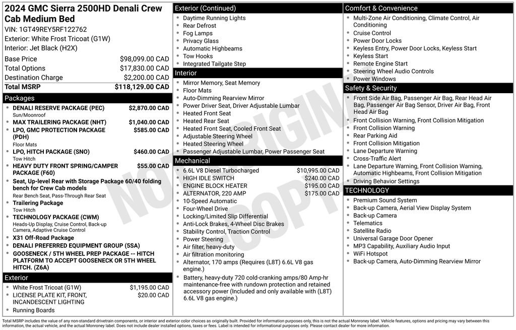 Used 2024 GMC Sierra 2500 Denali w/ Denali Reserve Package AWD/4WD image 36