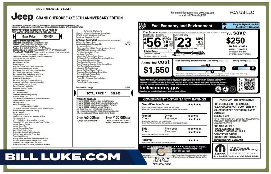 Used 2023 Jeep Grand Cherokee 30th Anniversary AWD/4WD video 1