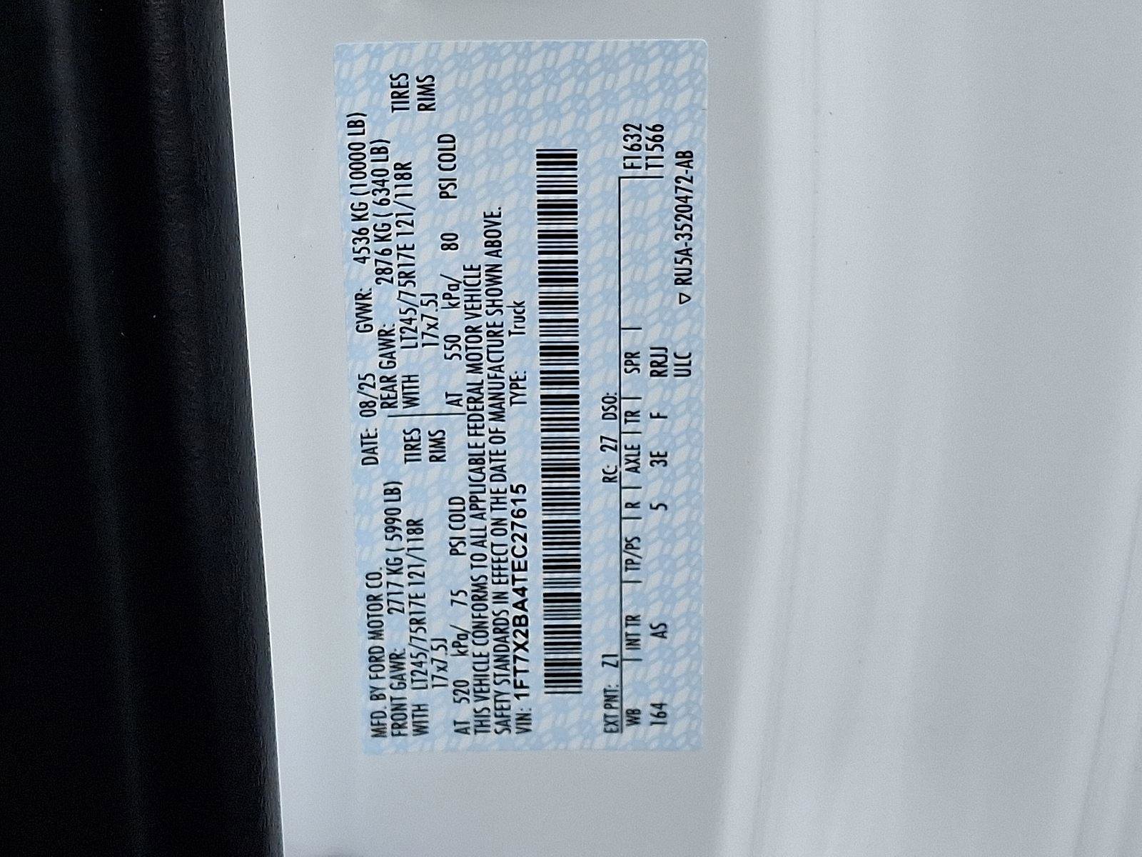 New 2026 Ford F250 XL w/ XL Chrome Package image 15