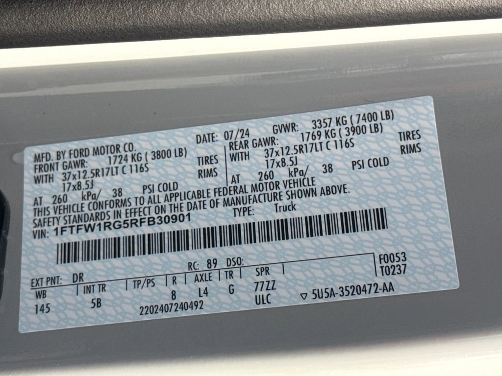 Used 2024 Ford F150 Raptor image 36