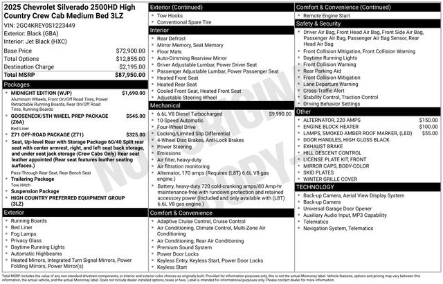 Used 2025 Chevrolet Silverado 2500 High Country w/ Midnight Edition image 38