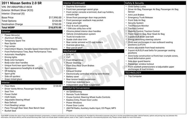 Used 2011 Nissan Sentra 2.0 SR image 4