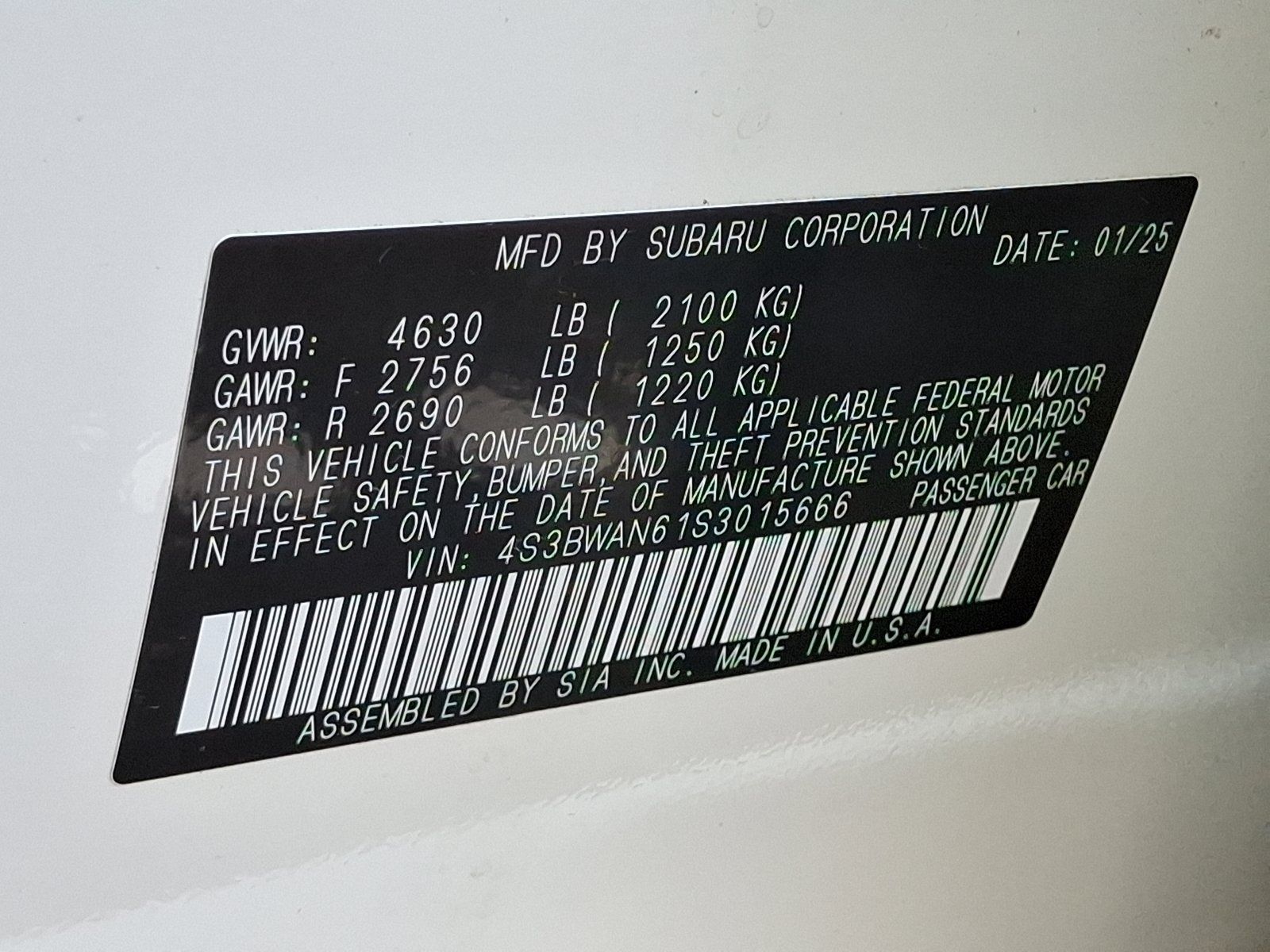 Used 2025 Subaru Legacy Limited w/ Tech Package #3 image 29